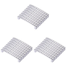 Packung mit 24 Europa Stil Platz Klarem Kristall Strass Möbel Tür Kleiderschrank Schrank Schublade Stoß Griff Knöpfe 128 mm