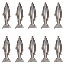 10 Conjunto de Garrafa de 5 Onças em Forma de Peixe Frasco de Bolso de Aço Inoxidável Copos para Festas Ao Ar Livre
