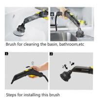 5X Steam Cleaning Brush Nylon Brush Bristle Cloth Steam Cleaner Parts for SC1 SC2 SC3 SC4 SC5 CTK10