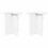 VidaXL vidaXL Side Table 2 pcs White Ø 39 x 38 cm Engineered Wood 2