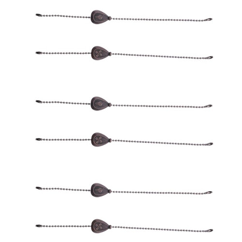 6Pcs Bronze Ceiling Fan Pull Chain Set, Decorative Fan Pull Chain Pendant Extension, Lighting & Fan Beaded  Fan Pull