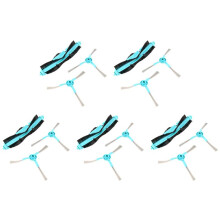 5X Robot Roller Main Side Brush for Cecotec Conga 4090 5090 Robotic Vacuum Cleaner Spare Parts Accessories Brushes