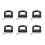 6X Home Black Silver Bakelite Handle for Fry Pan Saucepan Cookware 1