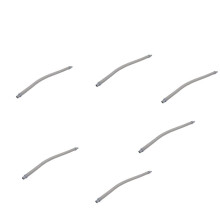 6Pcs Plastic Water Drain Pipe Hose 60cm Long for Air Conditioner Gray