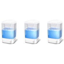 3X Manual Soap Dispenser 33.8Oz/1000Ml Wall Mount Soap Dispenser Bathroom Commercial Soap Dispenser
