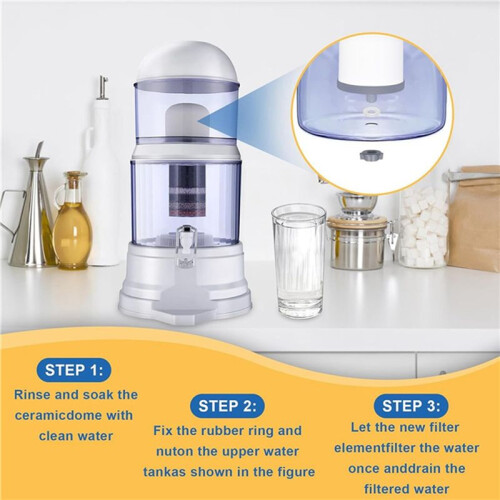 8Pack Replacement Ceramic Dome Water Filter 0.2 to 0.5micron for Countertop Portable Water Purification System 2