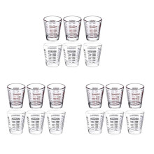 18 St MäTkopp Espresso Shot Glas Flytande Tungt Glas Vinglas 26-StegsmåTt 1 Oz, 6 Tsk, 2 Msk, 30 Ml