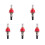 10 Pcs Underfloor Heating Manifold Flow Meter, Visual Flow Monitoring Regulator for Underfloor Heating Systems(1/2) 1
