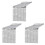 3X Disco Party Table Runner Mirror Silver Foil Table Runner Glitter Metallic Table Cover for Disco Dance Party Wedding 1