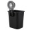 4 PC Suction Cup Toothbrush Cup Holder Rack Plastic Holder Toothpaste Storage Box for Kitchen Bathroom Toilet Black 3