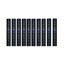 10pcs Thermometer Sticker Stripe 10-40 Celsius Degree Indoor Temperature Measuring Strip Liquid Crys szrh21
