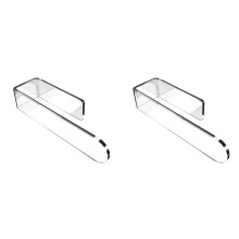 2X U-Vorm Badkamer Acryl Handdoekstang Handdoekhouder, Zelfklevend Handdoekenrek voor Badkamer Wandmontage Transparant