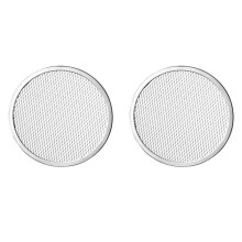 2Stück 9-Zoll-Pizzabacksieb Aus Aluminium mit Nahtlosem Rand - Perfekte Knusprigkeit, Verbesserte Luftzirkulation