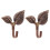 20 X Iron Leaf Shaped Curtain Tie Backs Holders Wall Hooks Home Decor, Red Bronze 4