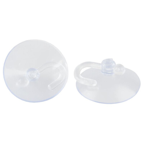15 Pcs Bathroom Kitchen Glass Clear Suction Cup Hook Wall Hangers 1