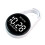 Digital Keychain Pocket Watch Touch Control Timekeeping Device For Study Exam Plastic Small LED Electronic Clock Gift White 1
