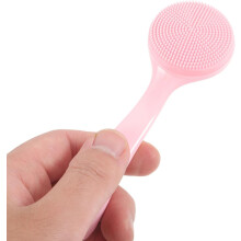 2 Silikon-Gesichtsbürsten für Tiefenreinigung, Peeling und Porenreinigung, weiche Borsten für die Gesichtspflege im Badezimmer