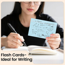 Cartes Index 3x5, 400 Feuilles de Cartes Flash Colorées à Lignes pour une Étude Efficace et une Prise de Notes de Qualité Supérieure
