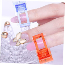 12 Stück Nagelspitzenclips, Nagelspitzenformclips für halbgehärtetes Gel, leicht zu kürzen und anzupassen