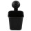 3 PC Suction Cup Toothbrush Cup Holder Rack Plastic Holder Toothpaste Storage Box for Kitchen Bathroom Toilet Black 2