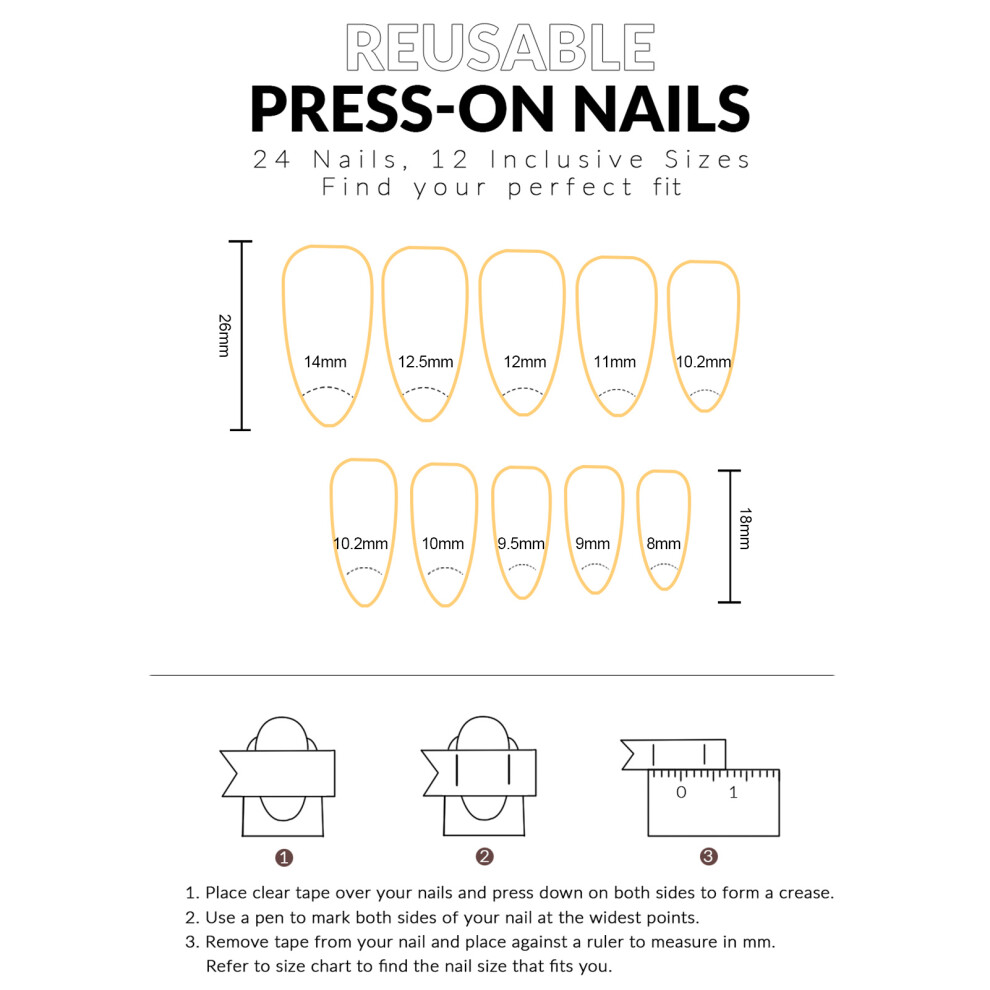 Hue-Grain 24Pcs Pink Glitter Cat Eye Press-On Nails For Women