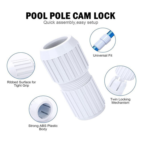 6Pcs Pool Telescoping Pole Cam Lock Replacement 6Pc, EZ Lock Cam for Telescopic Swimming Pool Poles 1