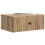VidaXL vidaXL Wall-Mounted Bedside Cabinet 2 pcs Artisan Oak Engineered Wood 3
