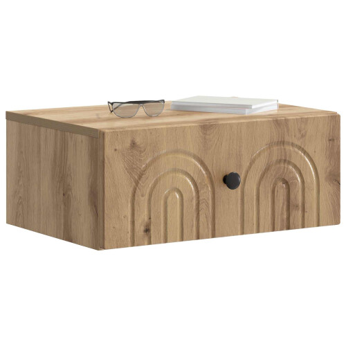 VidaXL vidaXL Wall-Mounted Bedside Cabinet 2 pcs Artisan Oak Engineered Wood 2