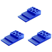 3X Multifunktionellt Centrifugrörstativ 0,2/0,5/1,5/2/5/10/15/50 Ml Stegvis Laboratorietillbehör för Provrör