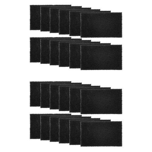 24Pack Trash Can Absorbing Filters, Activated Charcoal Purifying Deodorizer for Trash Cans, Compost Buckets-Rectangle