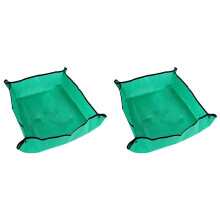 2X Estera de Trasplante de Plantas Estera de Trasplante Impermeable Interior PortáTil Cuadrado Plegable FáCil