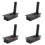 4X Room Led Lamp Headboard Wall Light Sconce Bed Side Reading Light Recessed Automatic  Wall Lamps,Black 1