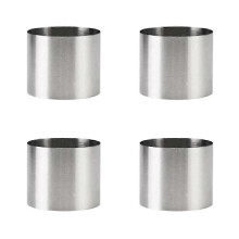 Inel rotund din oțel inoxidabil pentru mousse, mucegai pentru tort, biscuiți, tăiere mucegai pentru tartă, inel turn, 6x5cm
