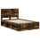 VidaXL vidaXL Bed Frame Smoked Oak 120 x 200 cm Solid Pine Wood 2