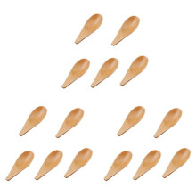 15 Pieces Wooden Spoon Condiments Spoon with Short Handle,for Coffee Loose Tea Leaves Milk Powder Spice Candy,Etc