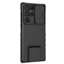 Compatibilă cu carcasa telefonului Samsung Galaxy A06, cu capac glisant, fabricată din material PC + material TPU și husă de protecție