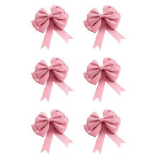 6X Decoration Bow Shop Display Wedding Arch Decor Birthday Party Prop Festivity Occasion DIY Red Accessories L C
