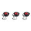 3X 3D Fake-Fire Light,Hanging LED Flame Light, Artificial LED Silk Flame Stage Effect Light Realistic Campfire Lamp Prop 1