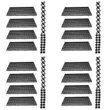 16X Aquarium Divider Tray Plastic Mesh Aquarium Egg Box Light Diffuser, Fish Tank Divider Filter Bottom Isolation