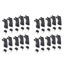 20PCS Compression  Flush Lever  Lock for Marine Car RV Door Hand Lock Adjustable Lever Latches Thickness:1-5mm