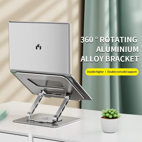 Draaibare standaard van aluminiumlegering voor laptops Grey 2