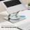 Draaibare standaard van aluminiumlegering voor laptops Grey 4
