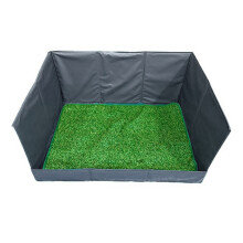 Removable Faux Grass Potty Tray Toilet Foldable High Wall Pee
