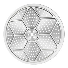 Grătar din oțel inoxidabil format din 2 piese, compatibil cu oala sub presiune Presto de 11 inch
