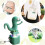 1 Piece Lizard Button Keychain Decompression Toys Funny Lizard Sounds And Flash Effects Rechargeable 5
