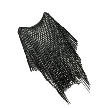Oversized Beach Shawl Sun Protective Wear For Women-Black