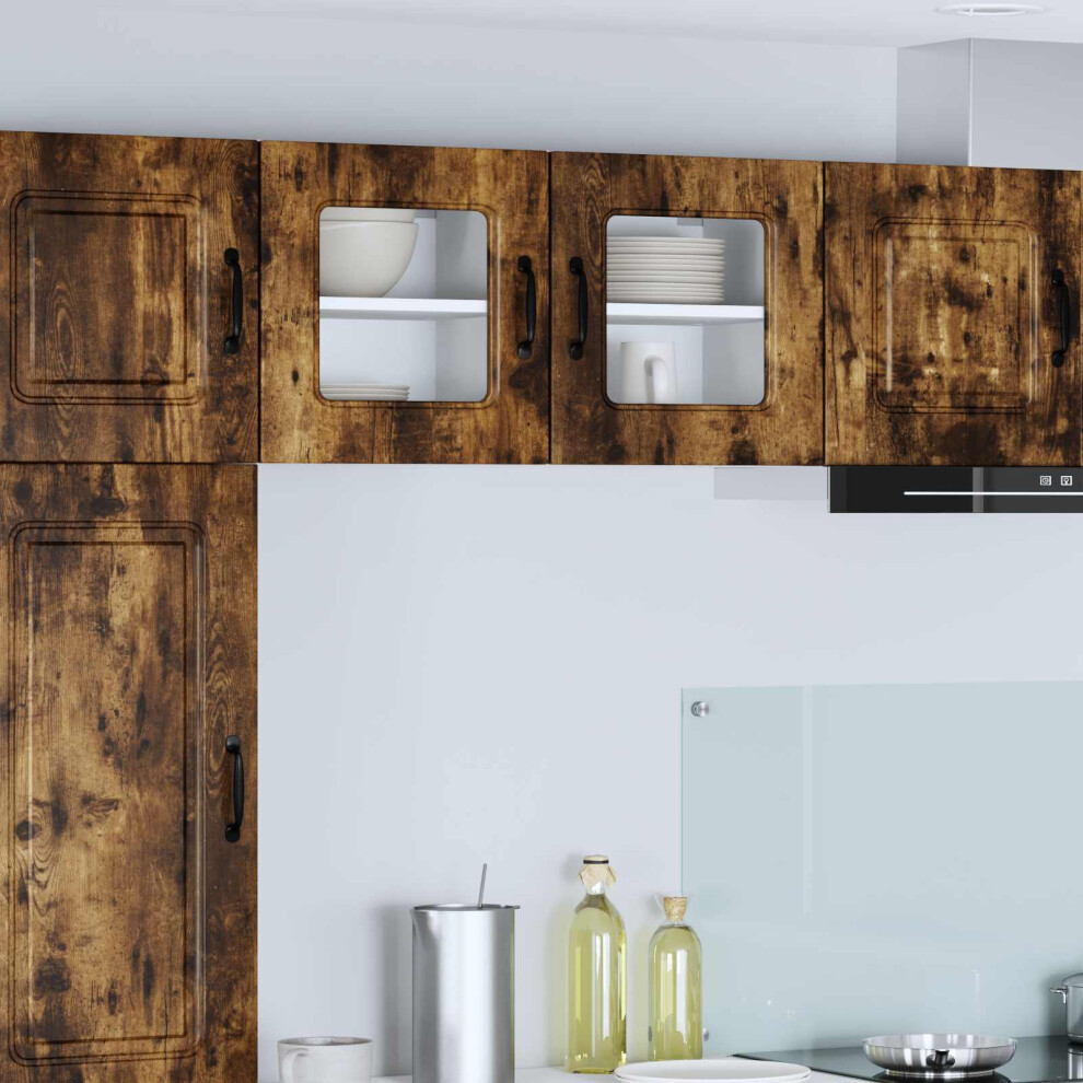Vidaxl Dishwasher Panel Kalmar Smoked Oak 40 X 31 X 40 Cm