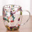 2PCS Fillings Dry Flowers Double Wall Glass Cup With Handle 3