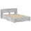 VidaXL vidaXL Bed Frame with Storage Concrete Grey 160 x 200 cm 2