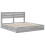 VidaXL vidaXL Storage Bed Grey Sonoma 200 x 200 cm Engineered Wood 2